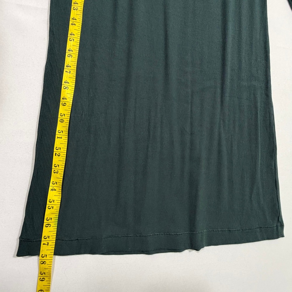 Skims NWT Womens L Cypress Green Soft Lounge Long Sleeve Maxi Dress Minimalist - Picture 8 of 11